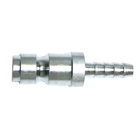 3/8 Inch Automotive Steel Coupler Plug X 1/4 Inch Barb, PK 100